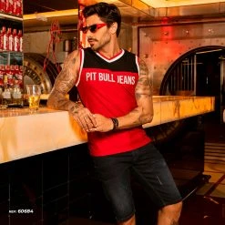 PL JEANS Movement Men's Shorts Slim Dark Denim Super Stretch - 60684