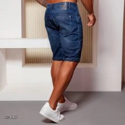 PIT BULL JEANS 61853 - Men's Shorts Total Style With Logomania And Frayed