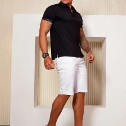 PIT BULL JEANS 62814 - Men's Classic White Shorts With Exclusive Logomania 17 PIT BULL JEANS 62814 - Men's Classic White Shorts With Exclusive Logomania