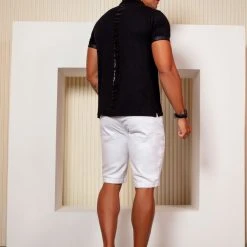 PIT BULL JEANS 62814 - Men's Classic White Shorts With Exclusive Logomania 13 PIT BULL JEANS 62814 - Men's Classic White Shorts With Exclusive Logomania