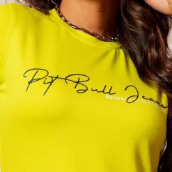 PL MALHA NEWS 62497 - Lime Green T-Shirt