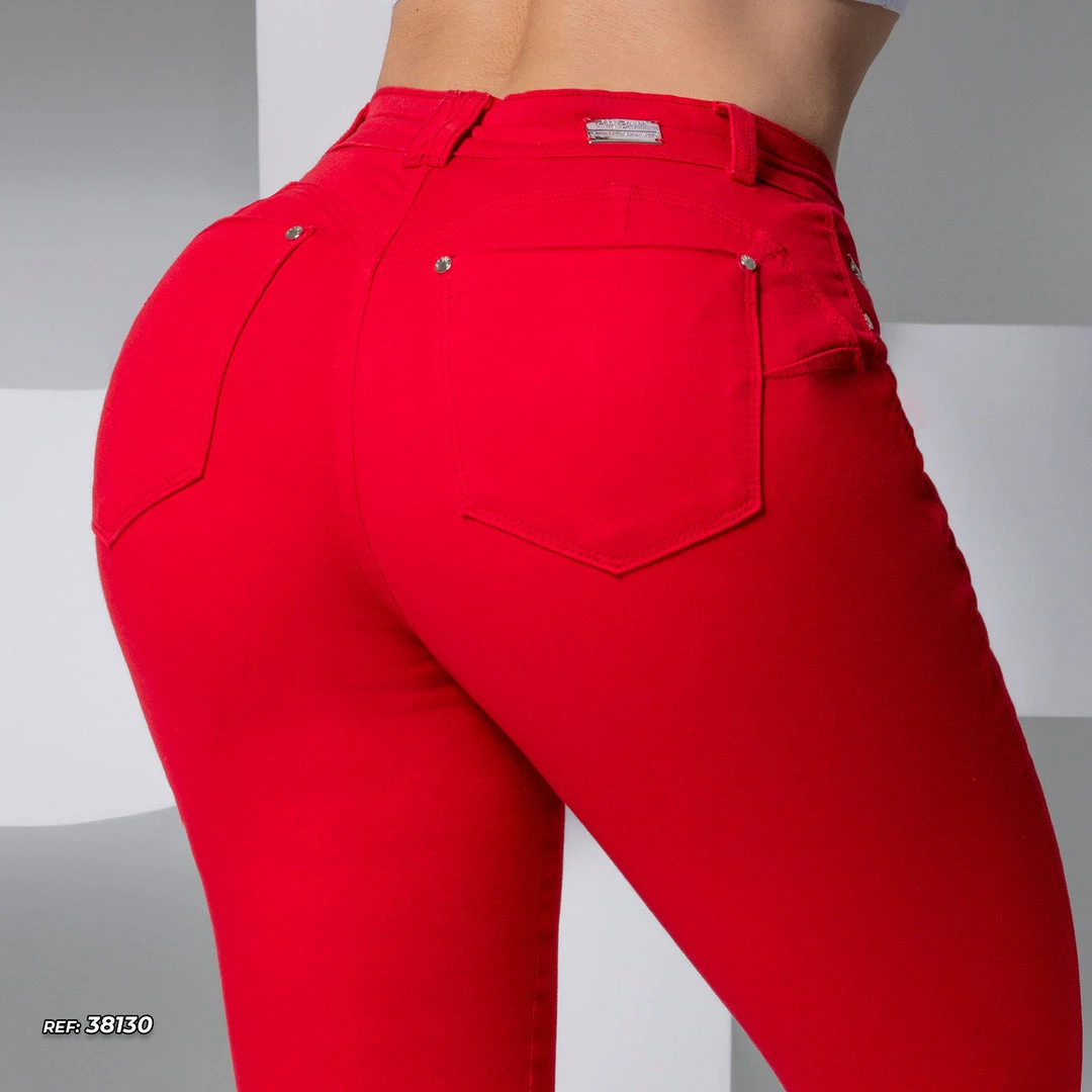 REPRESENTAÇÃO JEANS WOMEN COLLOR SKINNY JEANS - 38130 3 REPRESENTAÇÃO JEANS WOMEN COLLOR SKINNY JEANS - 38130