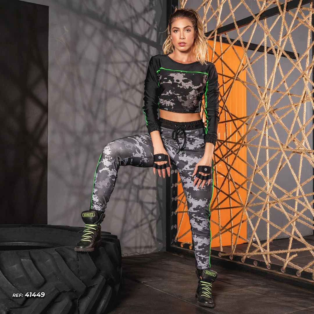 PL FITNESS Women Camouflaged Fit Jogger Pants - 41449 5 PL FITNESS Women Camouflaged Fit Jogger Pants - 41449