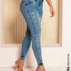 PIT BULL JEANS 42003 - Jeans With Logomania And Destroyed Details NEWS