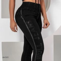 PIT BULL JEANS Black Jeans Skinny Glamour - 42163 Conecte-Se