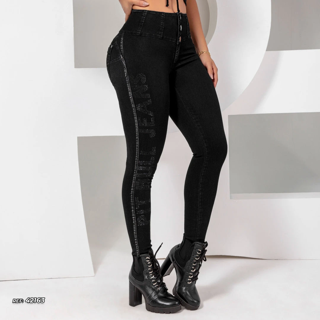 PIT BULL JEANS Black Jeans Skinny Glamour - 42163 Conecte-Se 5 PIT BULL JEANS Black Jeans Skinny Glamour - 42163 Conecte-Se