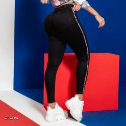 PIT BULL JEANS Super Skinny Hot Pants Black - 42304 Turbo Collection