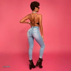 PIT BULL JEANS Movement Denim Pants Fitted With Butt Lift Effect And Perfect Waist - 42421