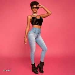 PIT BULL JEANS Movement Denim Pants Fitted With Butt Lift Effect And Perfect Waist - 42421