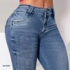 Conecte-Se Rhinestones Skinny Pants Pit Bull Jeans - 42431