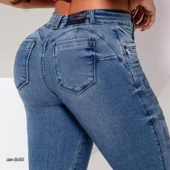 Conecte-Se Rhinestones Skinny Pants Pit Bull Jeans - 42431