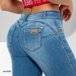 PIT BULL JEANS Women's Skinny Jeans Destroyed - 42432
