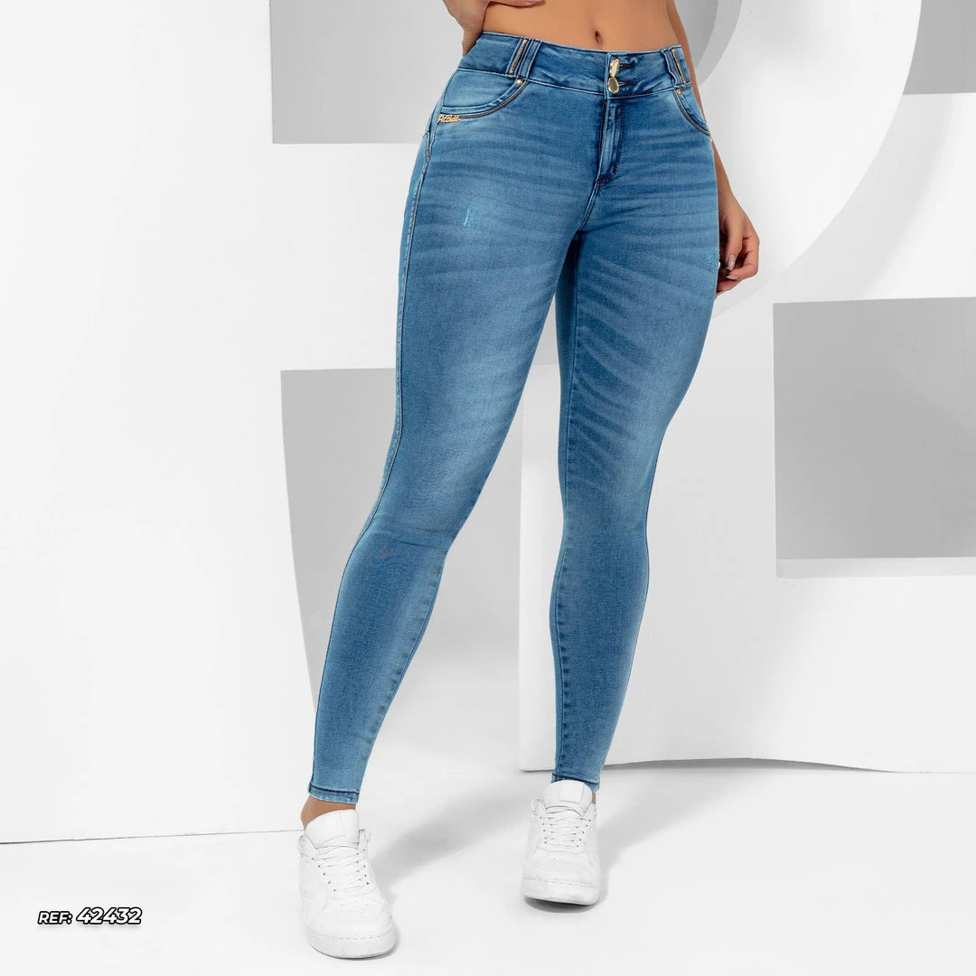 PIT BULL JEANS Women's Skinny Jeans Destroyed - 42432 4 PIT BULL JEANS Women's Skinny Jeans Destroyed - 42432