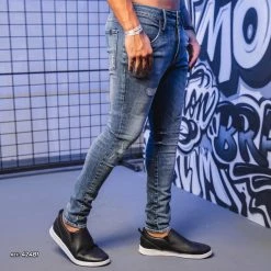 PL REPRESENTAÇÃO JEANS Turbo Collection 42481 - Men's Jeans With Destroyed