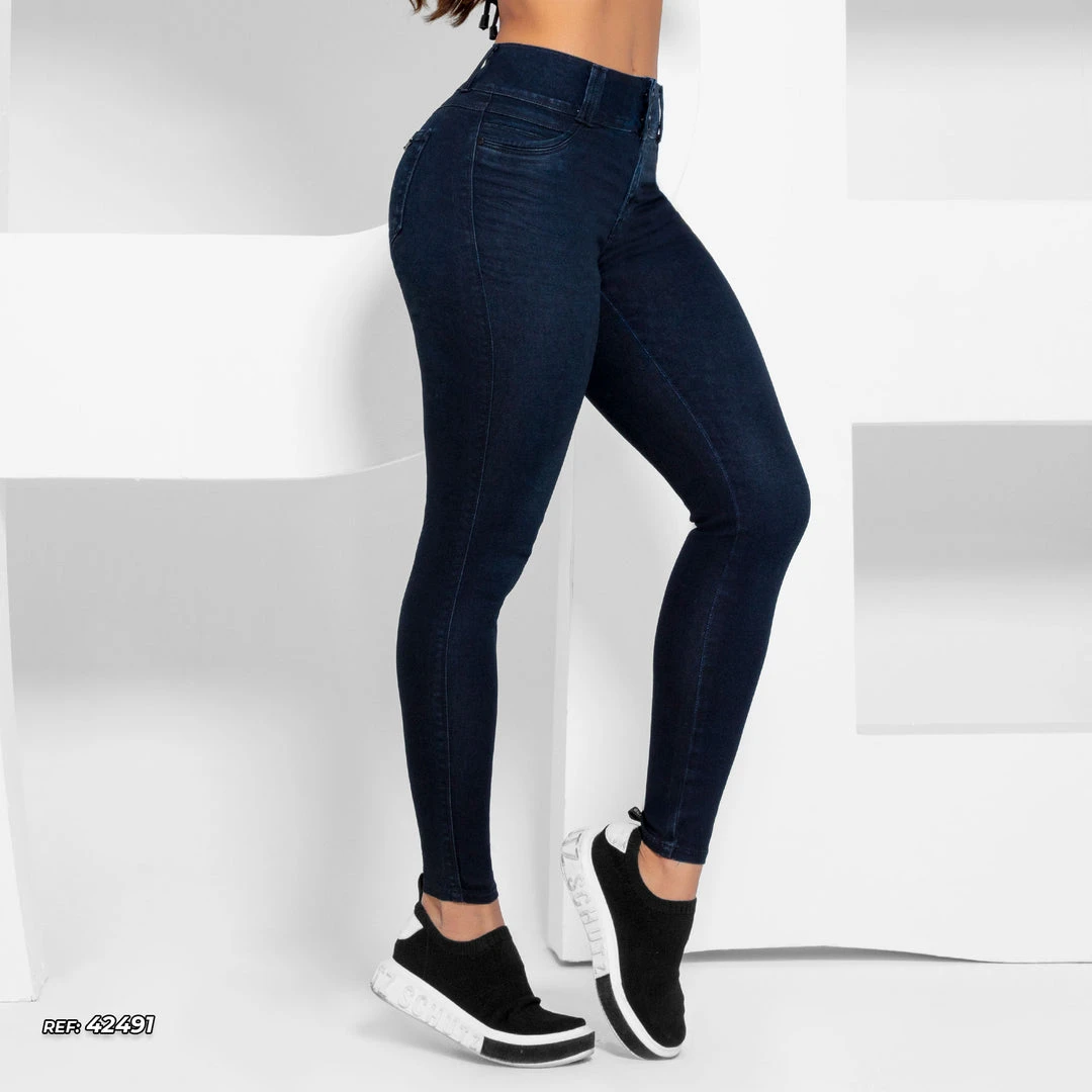 PL JEANS Dark Skinny Jeans With Butt Lifting - 42491 6 PL JEANS Dark Skinny Jeans With Butt Lifting - 42491