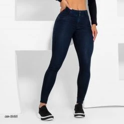PL JEANS Dark Skinny Jeans With Butt Lifting - 42491