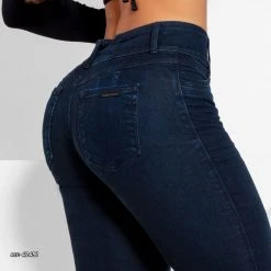 PL JEANS Dark Skinny Jeans With Butt Lifting - 42491