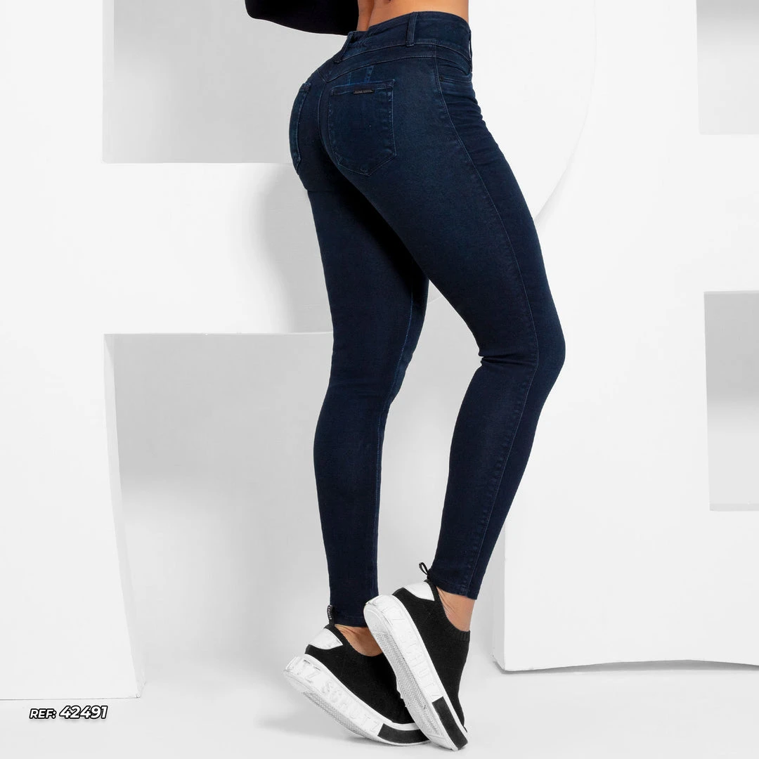 PL JEANS Dark Skinny Jeans With Butt Lifting - 42491 5 PL JEANS Dark Skinny Jeans With Butt Lifting - 42491