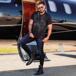 PIT BULL JEANS Traditional Men's Pants Navy Blue - 59473