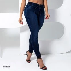 PL JEANS Women's Jogger Pants Dark Blue - 59837