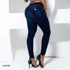 PL JEANS Women's Jogger Pants Dark Blue - 59837