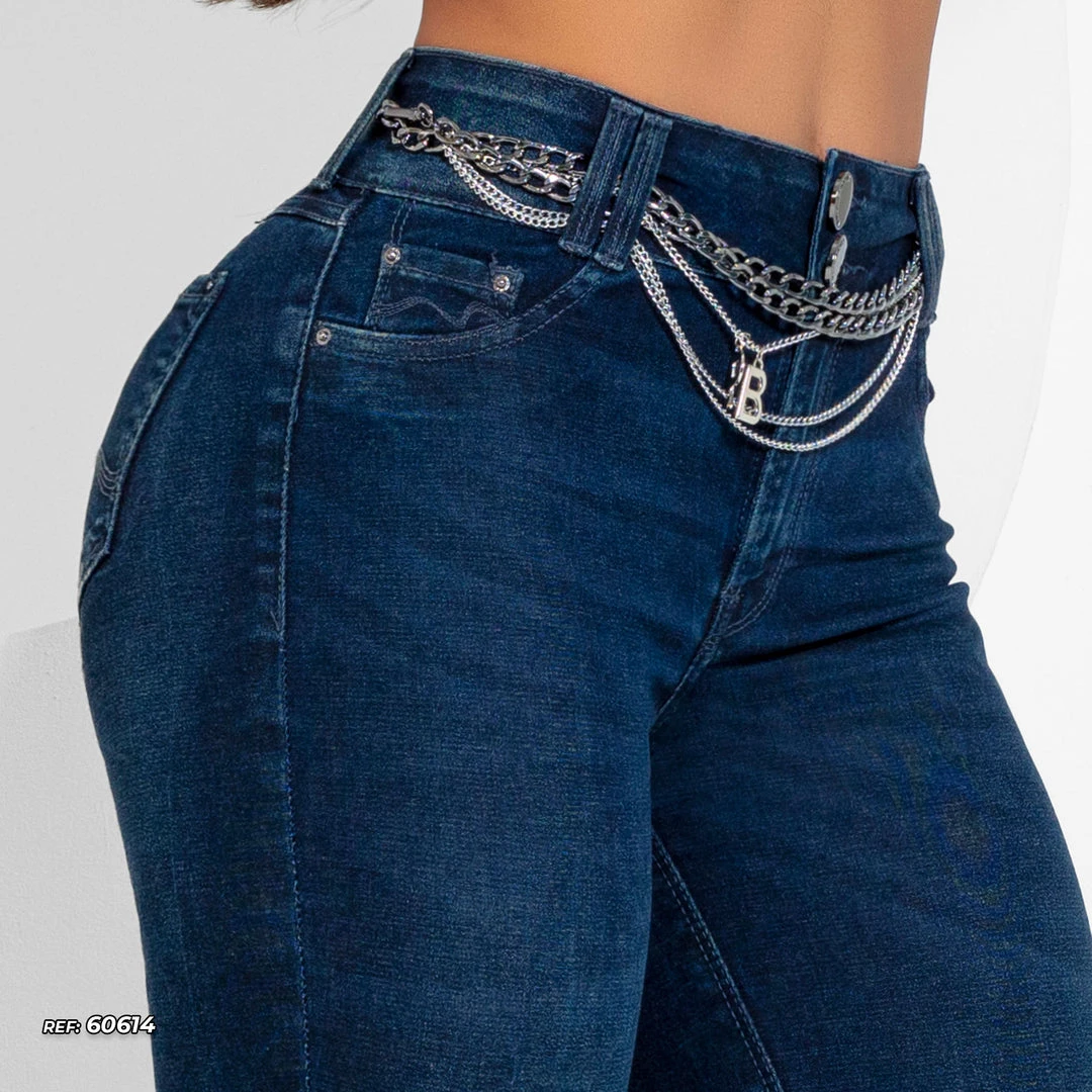 PL REPRESENTAÇÃO JEANS Skinny Pants Magic Waistband Dark Blue - 60614 4 PL REPRESENTAÇÃO JEANS Skinny Pants Magic Waistband Dark Blue - 60614
