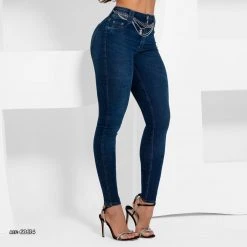 PL REPRESENTAÇÃO JEANS Skinny Pants Magic Waistband Dark Blue - 60614 12 PL REPRESENTAÇÃO JEANS Skinny Pants Magic Waistband Dark Blue - 60614