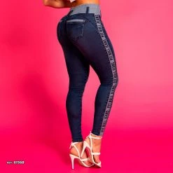 PL JEANS Skinny Pants Magic Waistband With PBJ Logomania - 61568 Movement