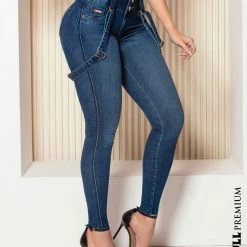 PIT BULL JEANS Identity 61719 - Skinny Shaping Jeans With Removable Suspender