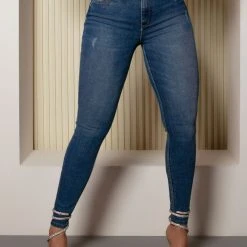 PL JEANS 63201 - Skinny Pants With Super High Waistband And Butt Lift Effect Identity