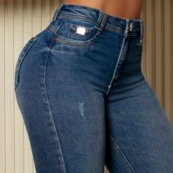 PL JEANS 63201 - Skinny Pants With Super High Waistband And Butt Lift Effect Identity