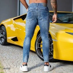 PL JEANS Destroyed Slim Jeans - 60051