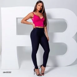 PL MALHA Jeans Style Pants With Logomania - 59826