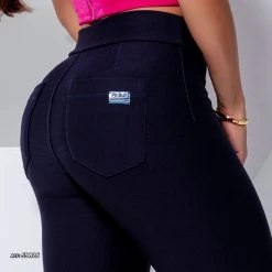 PL MALHA Jeans Style Pants With Logomania - 59826