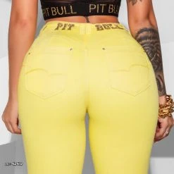 PIT BULL JEANS Yellow Hot Pants Skinny - 42412 Conecte-Se 9 PIT BULL JEANS Yellow Hot Pants Skinny - 42412 Conecte-Se