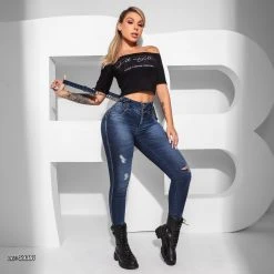 PIT BULL JEANS Conecte-Se Skinny Pants With Versatile Suspenders - 59381