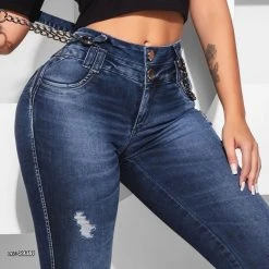 PIT BULL JEANS Conecte-Se Skinny Pants With Versatile Suspenders - 59381