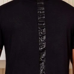 PL MALHA Black Polo T-shirt Traditional With Exclusive Logomania - 40974