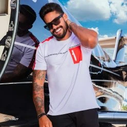 PL MALHA Men's Short Sleeve Shirt Round Neck - 59827