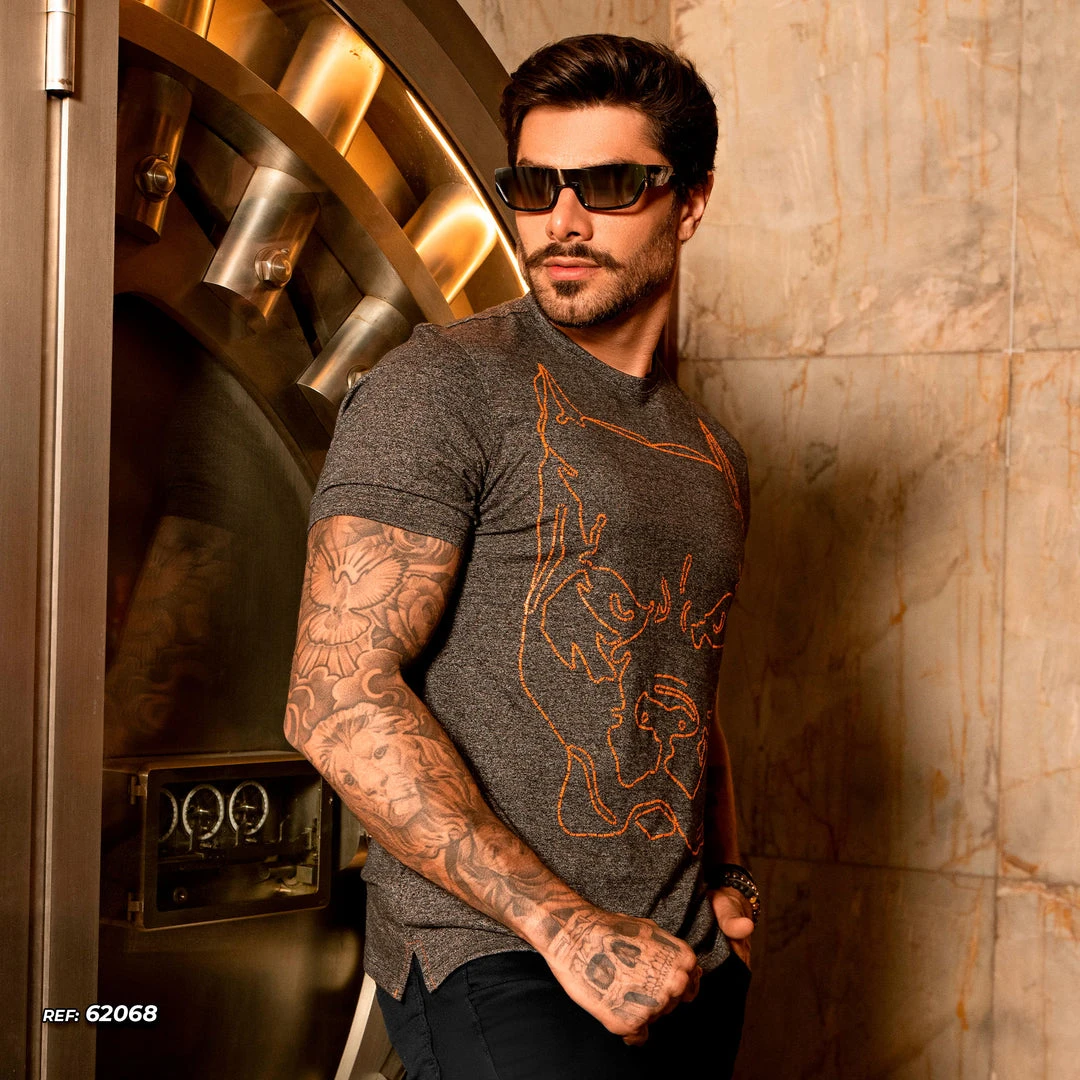 PL MALHA 62068 - Men's T-shirt Round Neck With Pit Bull Print 5 PL MALHA 62068 - Men's T-shirt Round Neck With Pit Bull Print