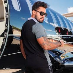 PL REPRESENTAÇÃO MALHA Turbo Collection Color Block Polo Shirt- 42033