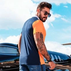 PL REPRESENTAÇÃO MALHA Turbo Collection Color Block Polo Shirt- 42033