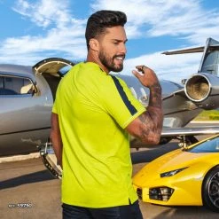 PL MALHA Conecte-Se Lime Green O-neck Shirt - 59790