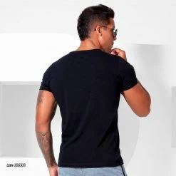 PL MALHA Basic Black T-shirt Round Neck - 62830