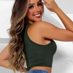 PIT BULL MALHA NEWS 60443 - Cropped With Runner Back And Colors