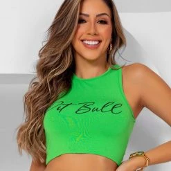 PIT BULL MALHA NEWS 60443 - Cropped With Runner Back And Colors