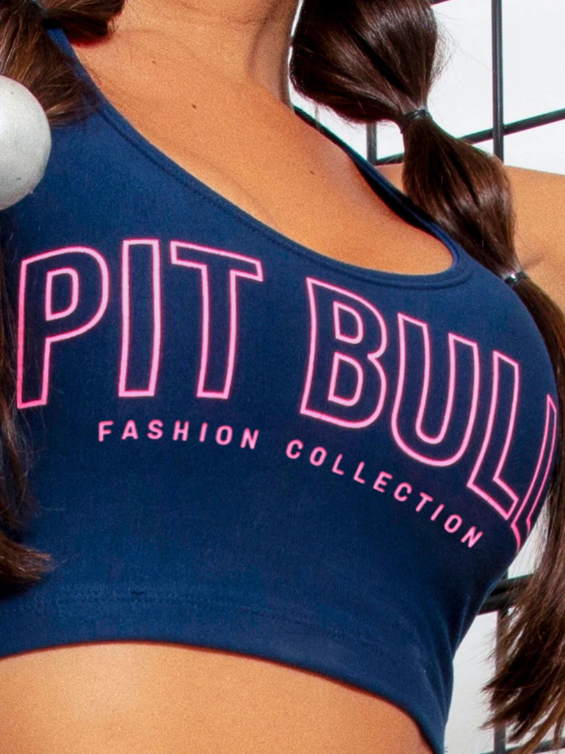 PL FITNESS NEWS 61281 - Cropped Fitness Swimmer With Logomania 5 PL FITNESS NEWS 61281 - Cropped Fitness Swimmer With Logomania