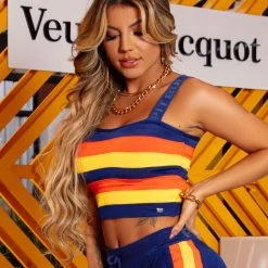 PL TRICOT Women 62143 - Cropped Tricot Colored Top 8 PL TRICOT Women 62143 - Cropped Tricot Colored Top