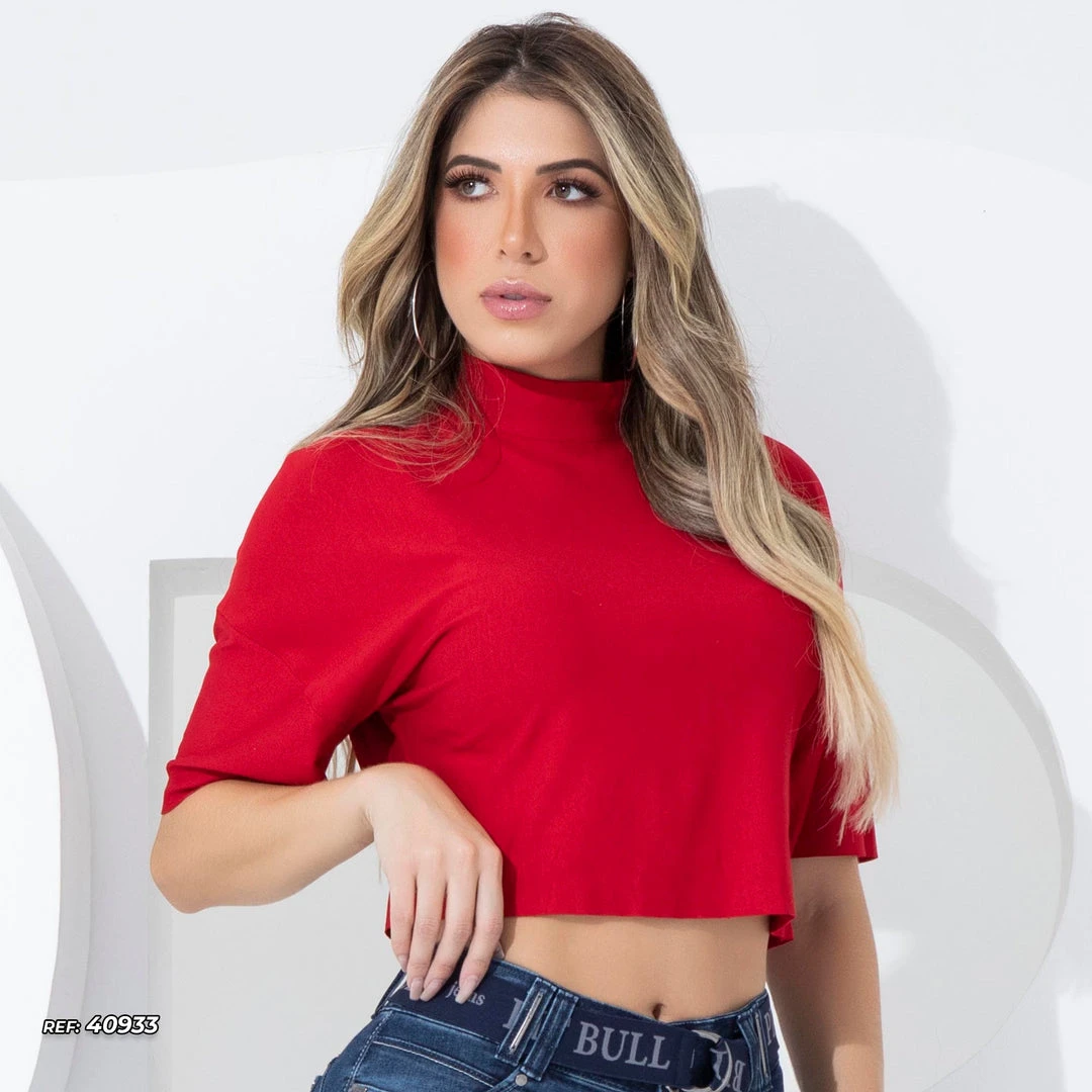 PL REPRESENTAÇÃO MALHA Turbo Collection WOMEN SHORT SLEEVE BLOUSE - 40933 3 PL REPRESENTAÇÃO MALHA Turbo Collection WOMEN SHORT SLEEVE BLOUSE - 40933
