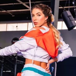 PL FITNESS Women Pit Bull Jeans Windbreaker - 41489 7 PL FITNESS Women Pit Bull Jeans Windbreaker - 41489